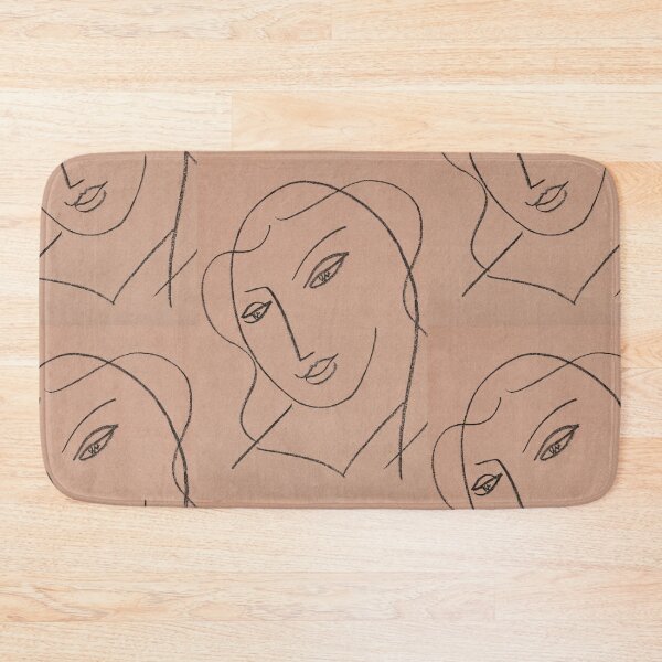 Item preview, Etude Pour La Vierge Tete Voilee by Henri Matisse: Minimalist Line Portrait designed and sold by artofuniverse.