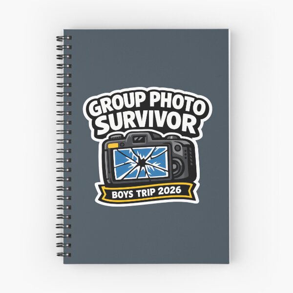 Item preview, Group Photo Survivor Boys Trip 2026 Funny Travel Photography Jokes designed and sold by SplashTastic.