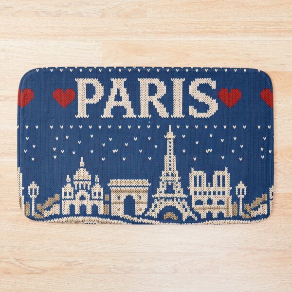 Item preview, Paris skyline landmark in a cozy knit pattern design designed and sold by Mauswohn.
