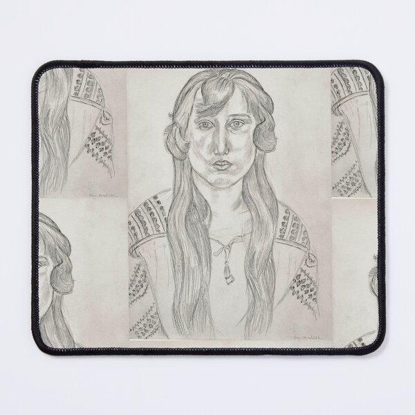Item preview, Femme Aux Cheveux Longs by Henri Matisse: Minimalist Portrait Drawing Poster designed and sold by artofuniverse.