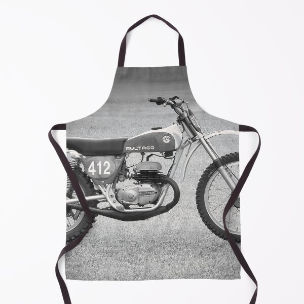 Item preview, Vintage Motocross Motorcycle in black and white designed and sold by pcole123.