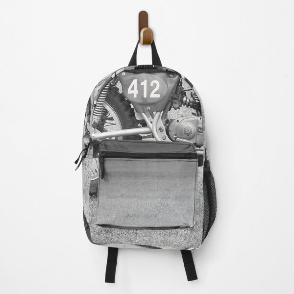 Item preview, Vintage Motocross Motorcycle in black and white designed and sold by pcole123.