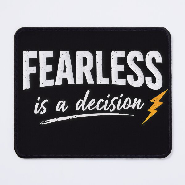 Item preview, Fearless Mindset Quote with Lightning Bolt designed and sold by UrbanEchoHub.