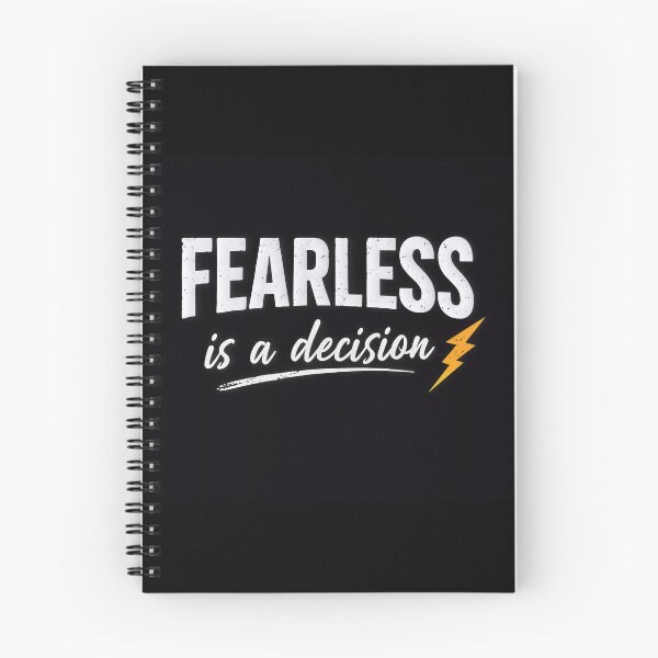 Item preview, Fearless Mindset Quote with Lightning Bolt designed and sold by UrbanEchoHub.