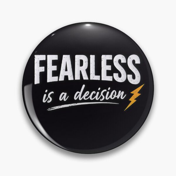 Item preview, Fearless Mindset Quote with Lightning Bolt designed and sold by UrbanEchoHub.