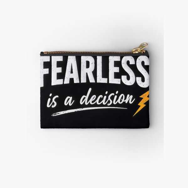 Item preview, Fearless Mindset Quote with Lightning Bolt designed and sold by UrbanEchoHub.