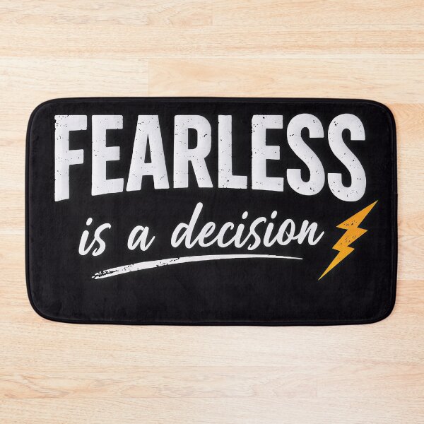 Item preview, Fearless Mindset Quote with Lightning Bolt designed and sold by UrbanEchoHub.