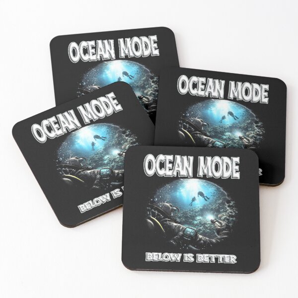 Item preview, OCEAN MODE BELOW IS BETTER scuba diver scuba diving marine life ocean exploration protect our seas designed and sold by Jt41.