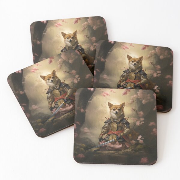 Item preview, Chihuahua Ronin - Tiny Warrior Samurai Dog designed and sold by Tommy-Ellie.