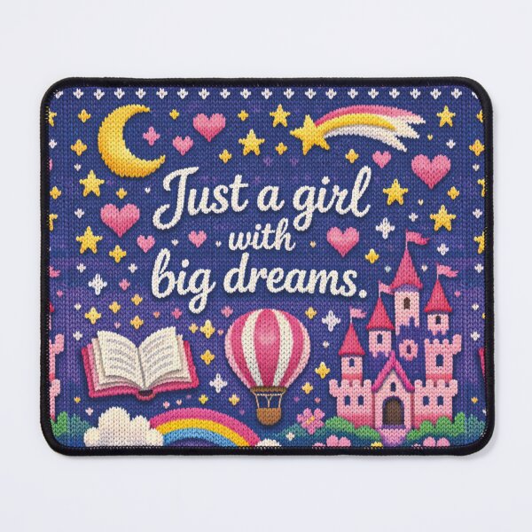 Item preview, Girl With Big Dreams Fairytale Castle Knitting Pattern Design designed and sold by Mauswohn.
