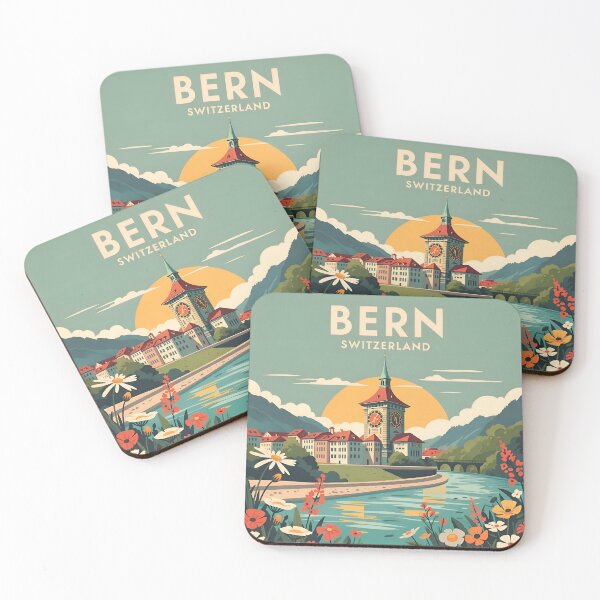Item preview, Vibrant Bern Switzerland Cityscape designed and sold by AbanoubStore.