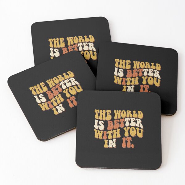 Item preview, The World Is Better With You - Retro 70s Typography designed and sold by MotivaChic.