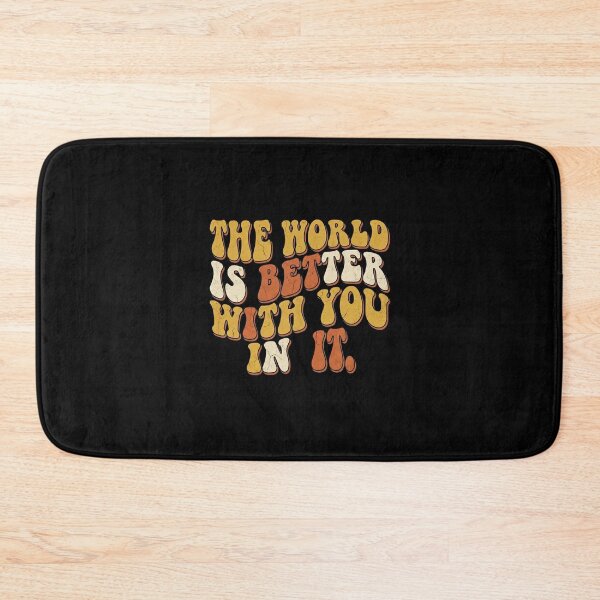 Item preview, The World Is Better With You - Retro 70s Typography designed and sold by MotivaChic.