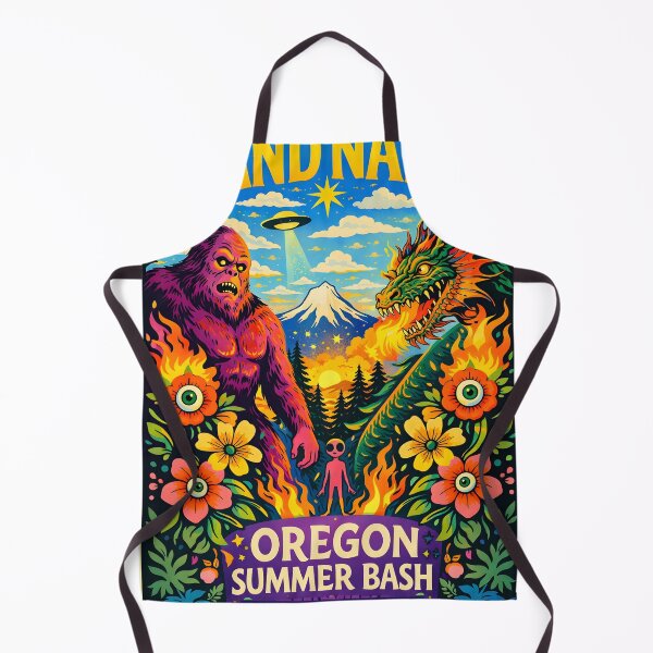 Item preview, Oregon Summer Bash – Bigfoot vs Dragon Festival Poster designed and sold by Matinez Pink.