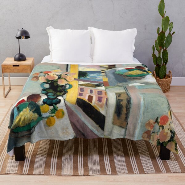 Item preview, Flowers in Front of a Window by Henri Matisse: Fauvist coastal still life designed and sold by artofuniverse.