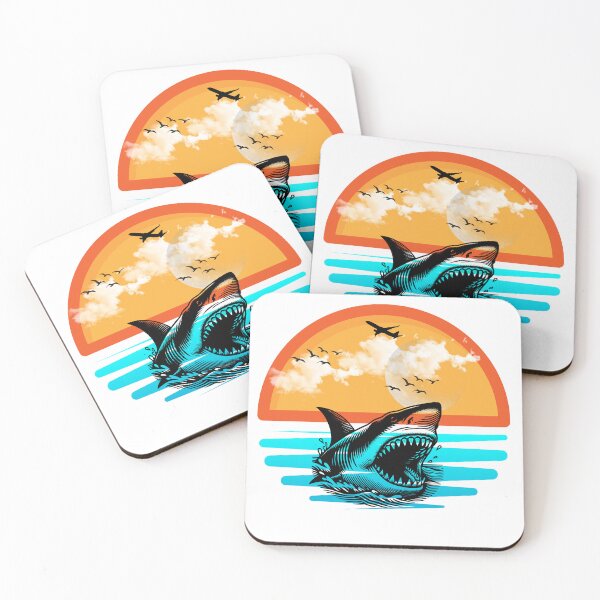 Item preview, Born To Bite Vintage Great White Shark Retro Ocean Predator Design designed and sold by KapiPrint.