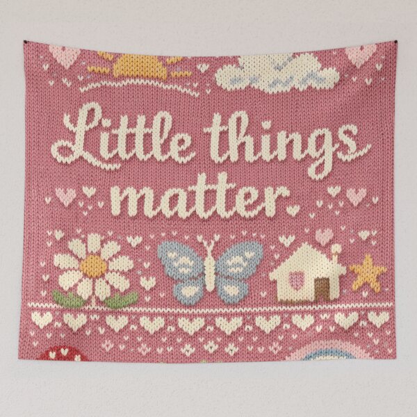 Item preview, Little Things Matter Mindfulness Knitting Pattern Design designed and sold by Mauswohn.