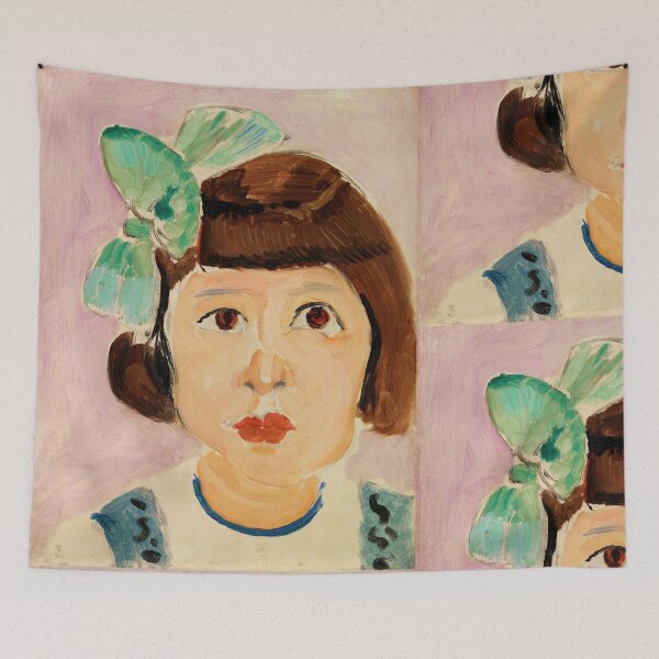 Item preview, Head of a Young Girl Tete De Fillette by Henri Matisse: Fauvist Portrait Print designed and sold by artofuniverse.
