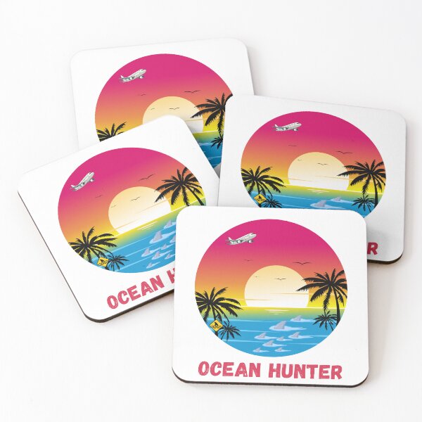 Item preview, Ocean Hunter Vintage Shark Deep Sea Predator Retro Marine Design designed and sold by KapiPrint.