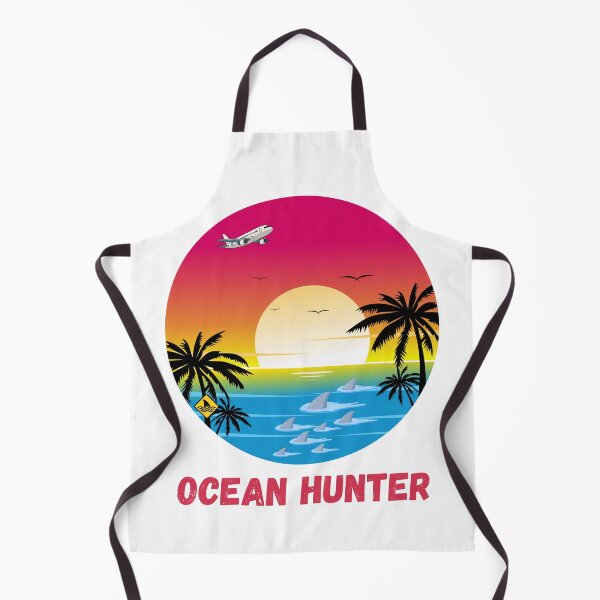 Item preview, Ocean Hunter Vintage Shark Deep Sea Predator Retro Marine Design designed and sold by KapiPrint.