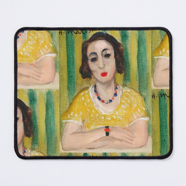 Item preview, Henriette Robe Jaune by Henri Matisse: Fauvist Portrait Fine Art Print designed and sold by artofuniverse.