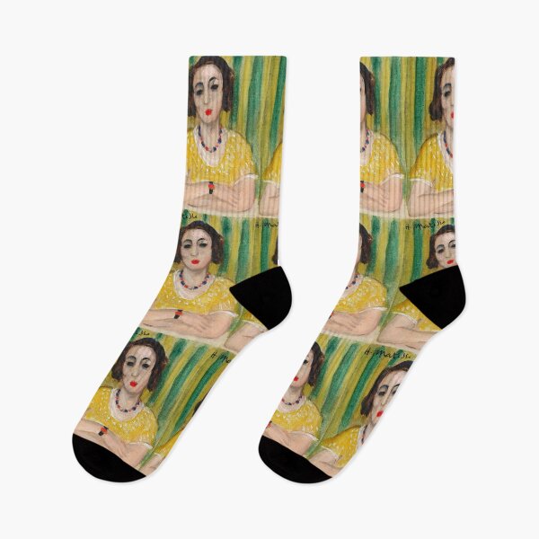 Item preview, Henriette Robe Jaune by Henri Matisse: Fauvist Portrait Fine Art Print designed and sold by artofuniverse.