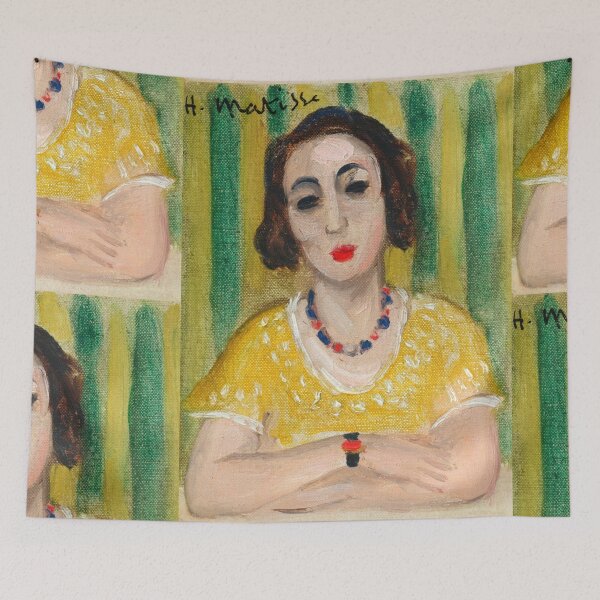 Item preview, Henriette Robe Jaune by Henri Matisse: Fauvist Portrait Fine Art Print designed and sold by artofuniverse.