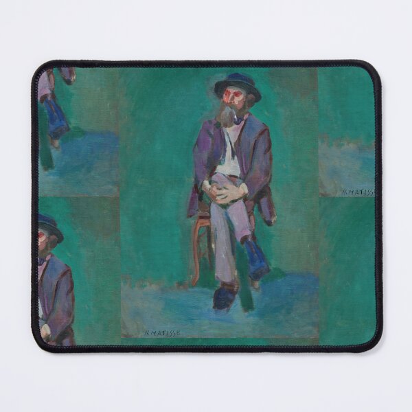Item preview, Homme Assis by Henri Matisse: Fauvist Portrait Fine Art Print designed and sold by artofuniverse.
