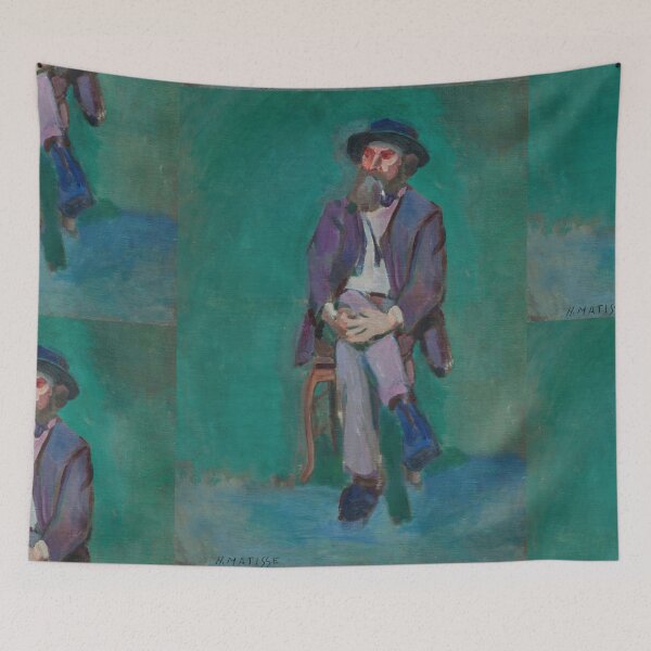 Item preview, Homme Assis by Henri Matisse: Fauvist Portrait Fine Art Print designed and sold by artofuniverse.