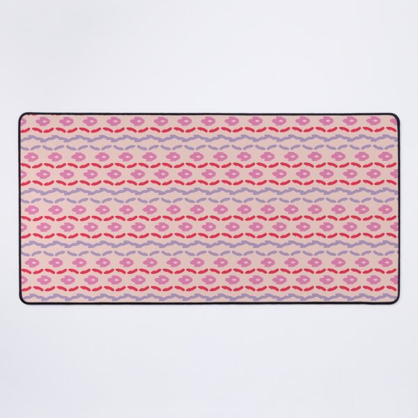 Artikelvorschau, Luftig-blumiger Print – Fuchsia-Pink, Rot, Lavendel & Creme entworfen und verkauft von Daniel Bevis Design.