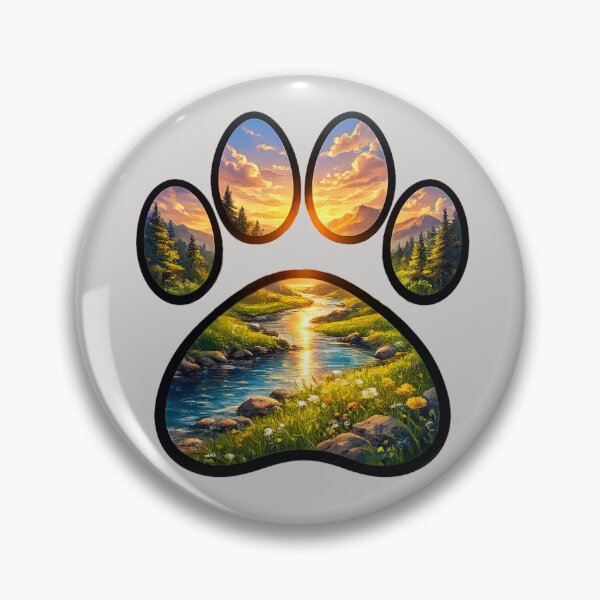 Item preview, Paw Print Dog Adventure Nature designed and sold by MistyHazeArt.