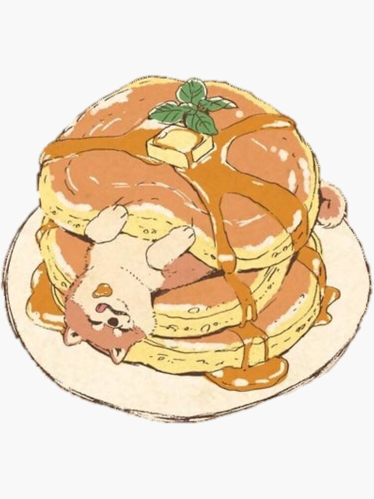 "Puppy Pancakes" Sticker for Sale by erinaugusta Redbubble