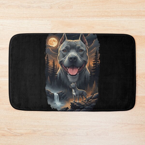 Item preview, Vintage 90S American Pitbull Terrier Howling At The Moon designed and sold by Stotee.