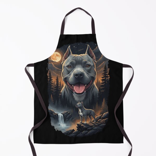 Item preview, Vintage 90S American Pitbull Terrier Howling At The Moon designed and sold by Stotee.