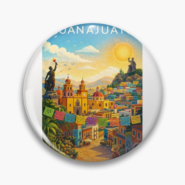 Item preview, Guanajuato's Colorful Hills and Historic Center with Monuments in Central Mexico designed and sold by Places On Earth.