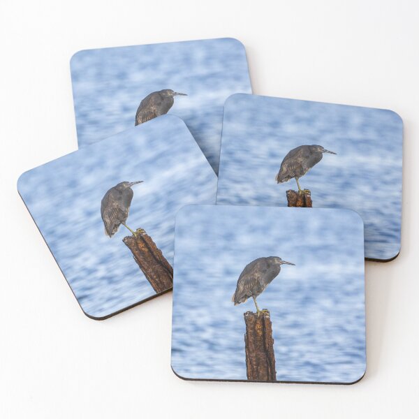 Item preview, Grey Reef Heron on rusty pylon designed and sold by Windswell.