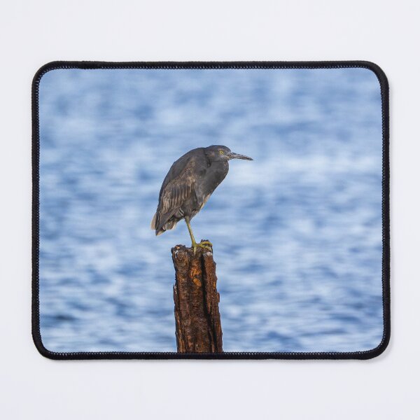 Item preview, Grey Reef Heron on rusty pylon designed and sold by Windswell.