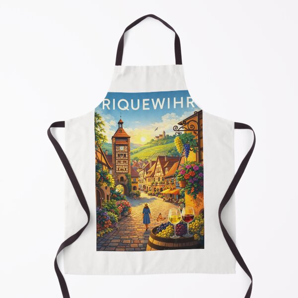 Item preview, Riquewihr's Vineyards and Medieval Streets at Sunset in Haut-Rhin, Grand Est, France designed and sold by Places On Earth.