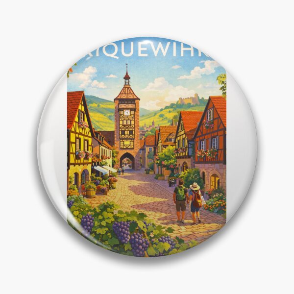 Item preview, Riquewihr’s Dolder Tower and Timber-Framed Alleys in the Alsace Wine Region of France designed and sold by Places On Earth.