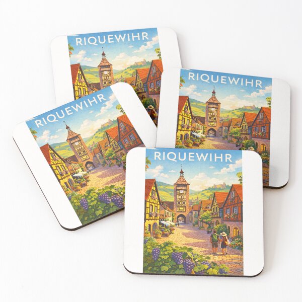 Item preview, Riquewihr’s Dolder Tower and Timber-Framed Alleys in the Alsace Wine Region of France designed and sold by Places On Earth.