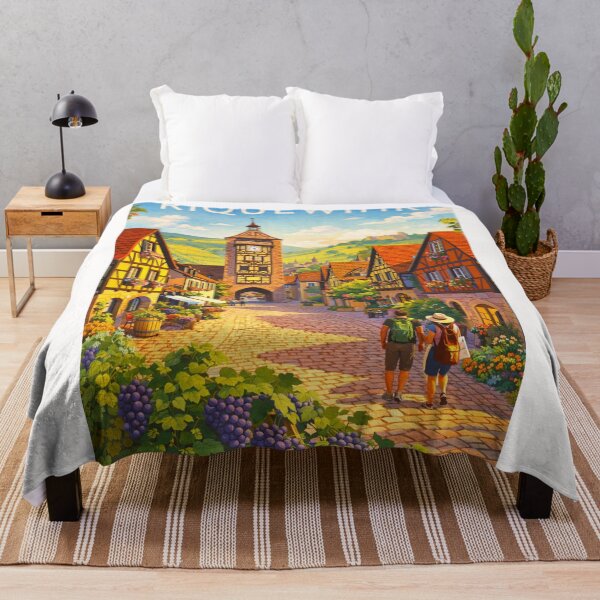 Item preview, Riquewihr’s Dolder Tower and Timber-Framed Alleys in the Alsace Wine Region of France designed and sold by Places On Earth.