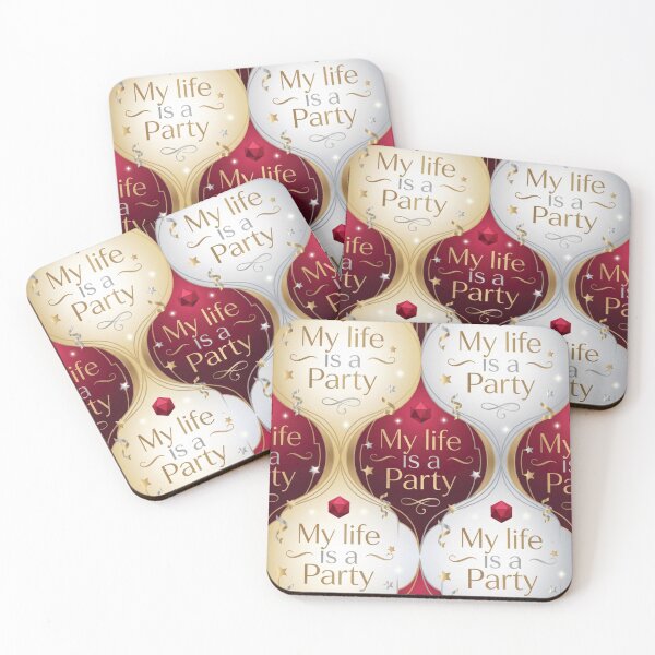 Item preview, Glittering My Life is a Party Pattern designed and sold by DGtaLrtcom.