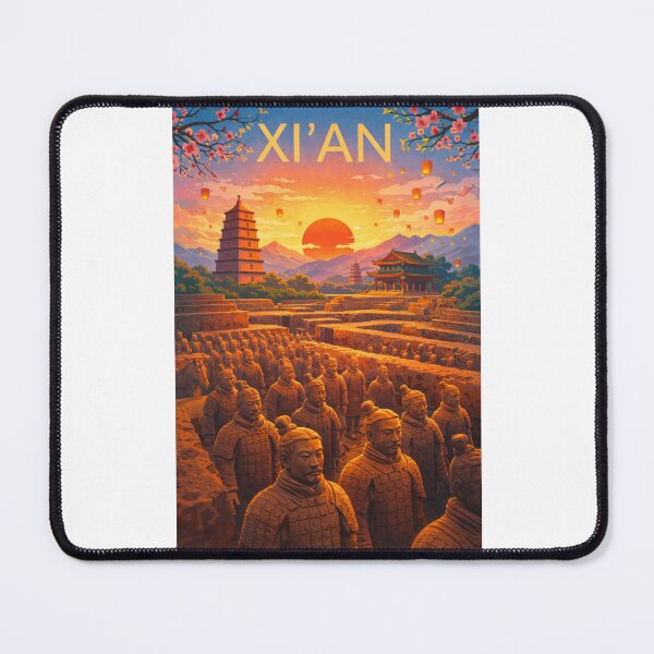 Item preview, Xi’an’s Terracotta Army at Sunset with Pagodas and Ancient Chinese Monuments in Shaanxi Province designed and sold by Places On Earth.