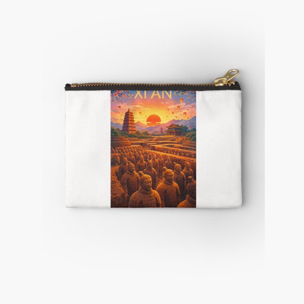 Item preview, Xi’an’s Terracotta Army at Sunset with Pagodas and Ancient Chinese Monuments in Shaanxi Province designed and sold by Places On Earth.