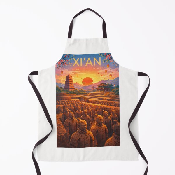 Item preview, Xi’an’s Terracotta Army at Sunset with Pagodas and Ancient Chinese Monuments in Shaanxi Province designed and sold by Places On Earth.