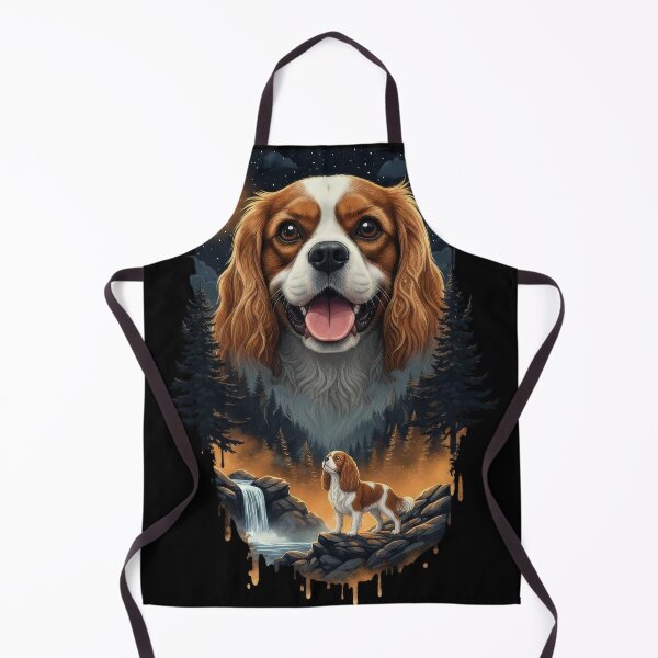 Item preview, Vintage 90S Cavalier King Charles Spaniel Howling At The Moon designed and sold by Stotee.