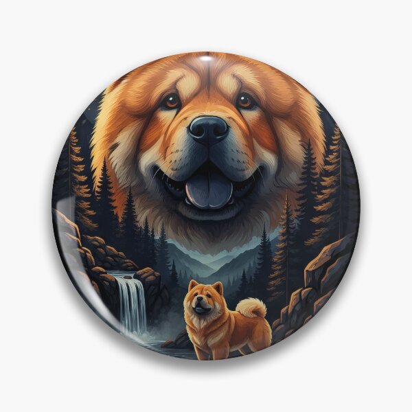Item preview, Vintage 90S Chow Chow Howling At The Moon designed and sold by Stotee.