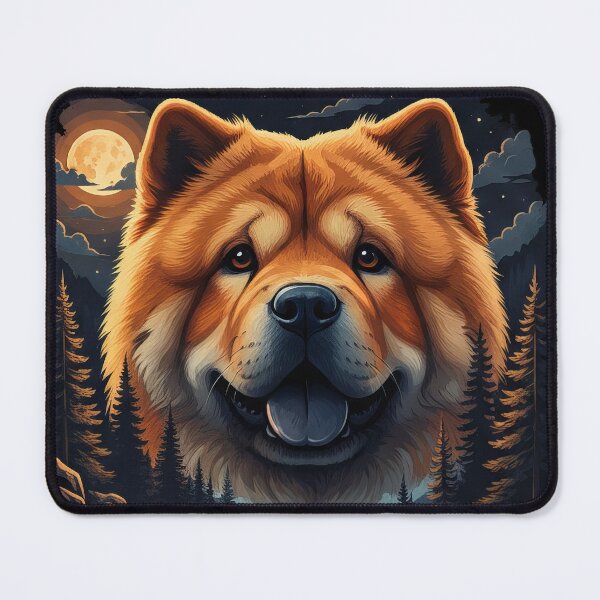 Item preview, Vintage 90S Chow Chow Howling At The Moon designed and sold by Stotee.