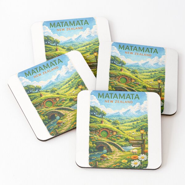 Item preview, Hobbiton Welcome Sign and Hobbit Hole in Blooming Hills of Matamata, Waikato Region, New Zealand designed and sold by Places On Earth.