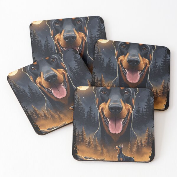 Item preview, Vintage 90S Doberman Howling At The Moon designed and sold by Stotee.